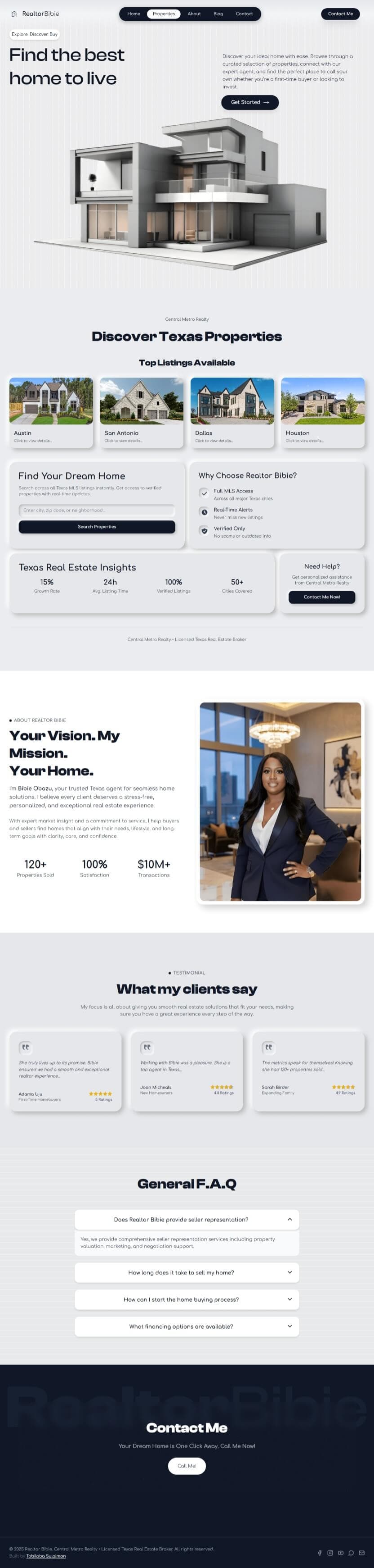 Realtorbibie's Real Estate Platform
