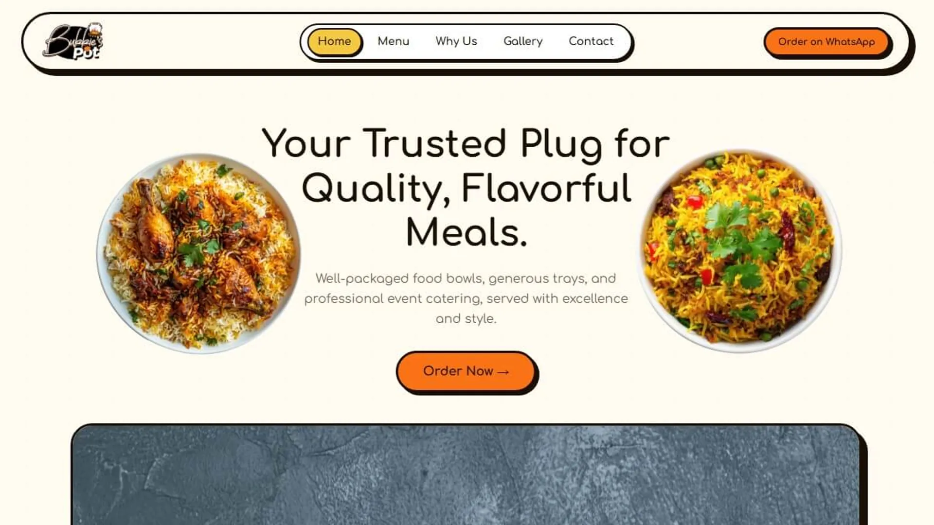 Bukkie's Pot landing page