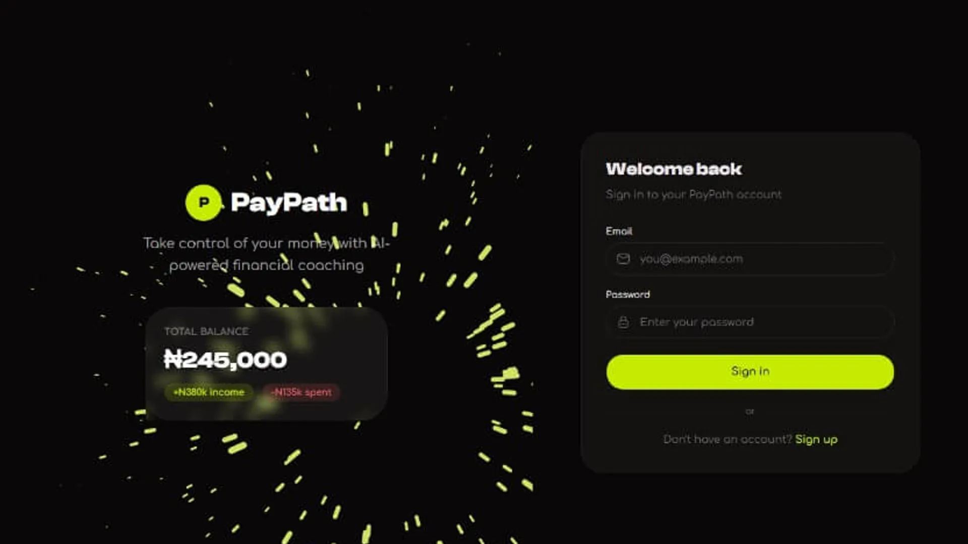 PayPath landing page